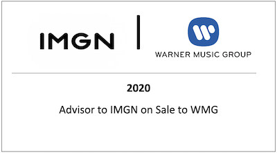 Advisor to IMGN on Sale to WMG