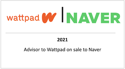 Advisor to Wattpad on sale to Naver