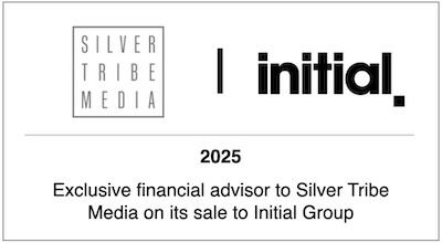 Exclusive financial advisor to Silver Tribe Media on its sale to Initial Group